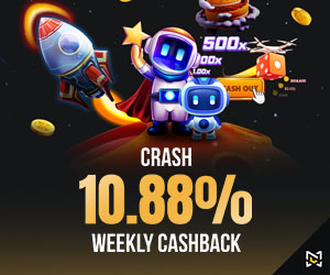 CRASH 10.88% Weekly Cashback